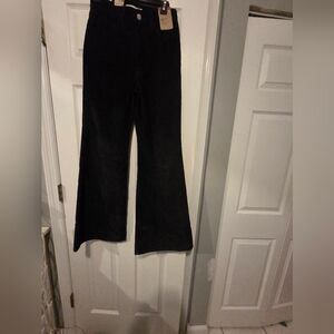 NWT-Levi's Cordoroy Black Wide-Leg Pants
